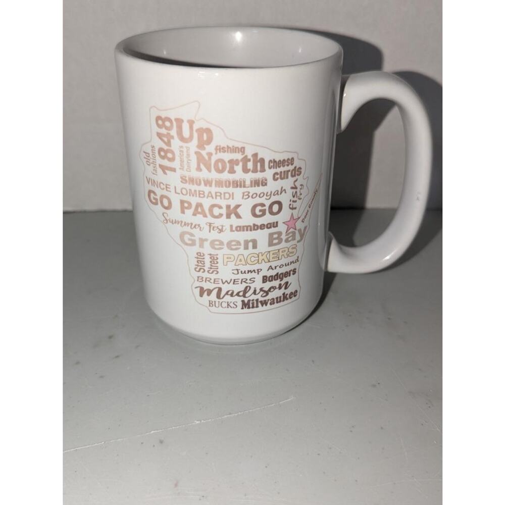 Wisconsin Green Bay Packers Mug Cup Brewers Bucks Cheese More -072310